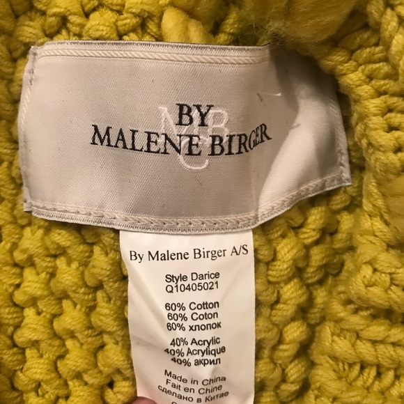 Malene Birger Knit Lime Sweater SZ XS - Picture 5 of 7